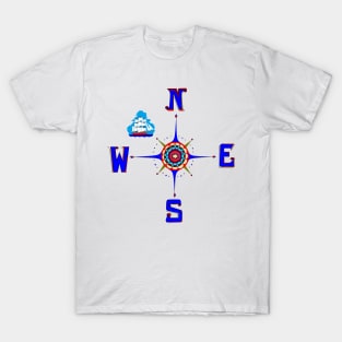 A Nautical Compass Rose T-Shirt